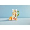 Mud Pie Fruit Glass Pitcher, 80 oz, ORANGE