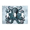 Retro Octopus Light Switch Cover Decorative Triple Toggle Wall Plate