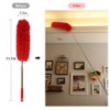 DELUX Microfiber Feather Duster Extendable Cobweb Duster with 100 inches