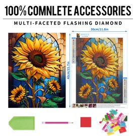 12 Pack Diamond Painting Kits for Adults, 5D Adult Bulk Diamond Art Kits for Beginners, Flowers Diamond Painting Sets Packs DIY Full Drill Paint with Diamond, Home Wall Decor 12 x 16 Inch TYPE1