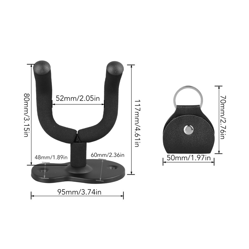 Guitar Hanger Metal Sponge Strong Load Bearing Universal Ukulele Guitar