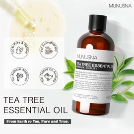 Tea Tree Essential Oil for Skin, Hair, Nails Care, 100ML | Pure and Natural, Aromatherapy, Ideal for Home, Diffuser, Body Massage, DIY Soap Candle Mak