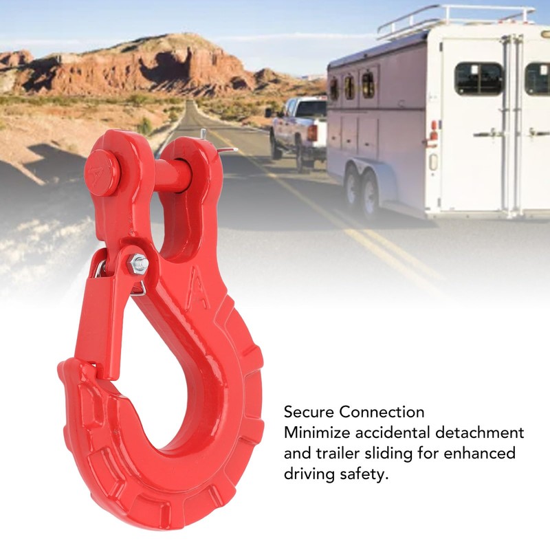 3/8 Inch Trailer Chain Hook, Alloy Steel 15T Breaking Force