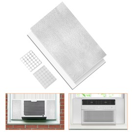LCGAOYA Window Air Conditioner Insulated Foam Panels, Winter Surround Insulation Side Panel with Top Seal Strip for Window AC Unit Indoor