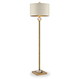 OK Lighting AZOK5161F 63.25" H Perspicio Floor Lamp, Brass