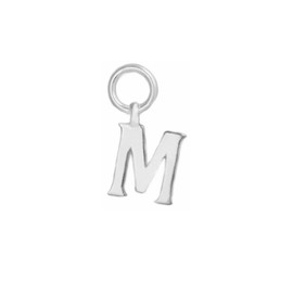 Sterling Silver A-Z Letter Alphabet Initial DIY Charm Pendant 10 x 8mm (M)
