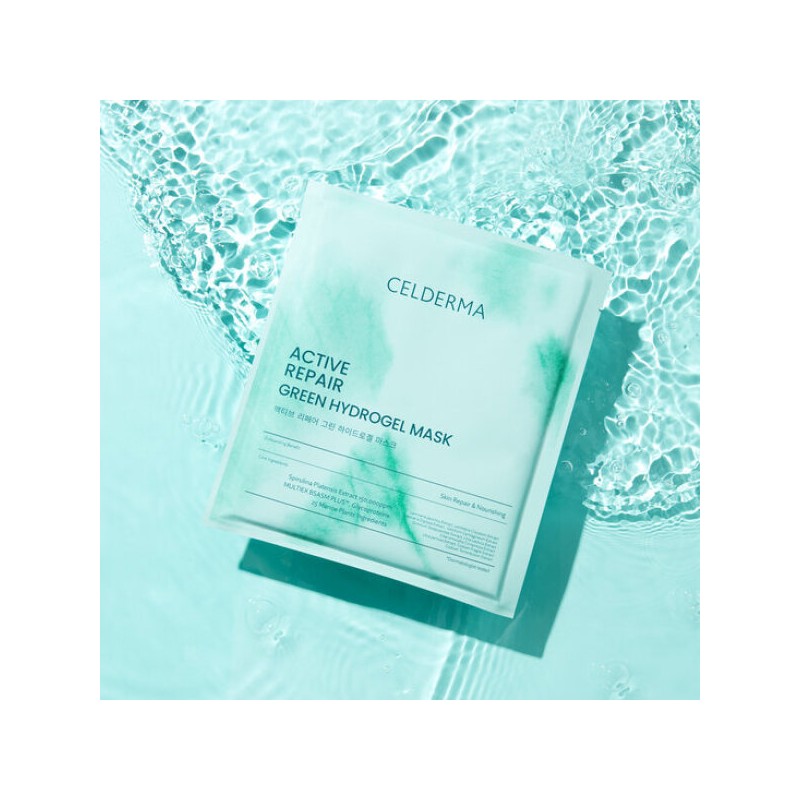 CELDERMA 셀더마 액티브 리페어 그린 하이드로겔 마스크(4매입) Selderma Active Repair
