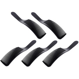 Ipetboom 5pcs Ergonomic Curved Haircut Combs Ultra-thin Styling Combs for Flat Hairstyles for Easy Hair Cutting and Grooming for Men Hair Styling