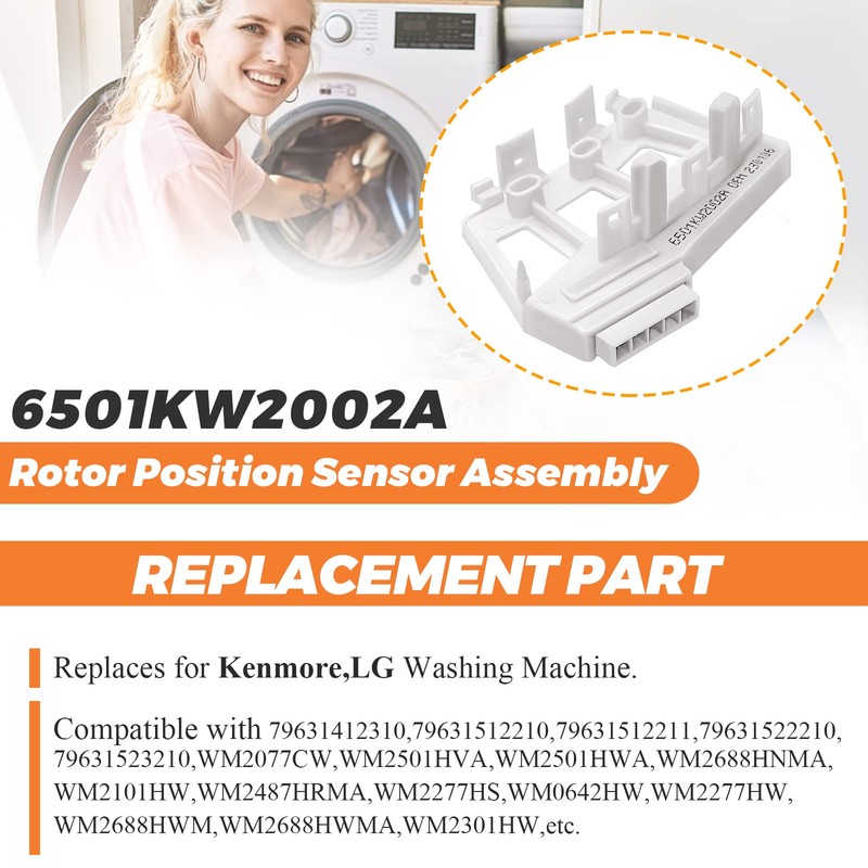 6501KW2002A Washer Rotor Position Sensor Assembly OEM Fit for LG