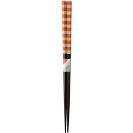 Kawai 120485 Bon Appetit Chopsticks Bake Border Orange 8.3 inches (21 cm)