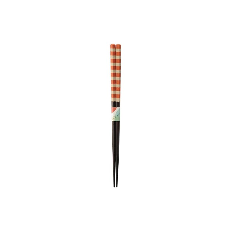 Kawai 120485 Bon Appetit Chopsticks Bake Border Orange 8.3 inches