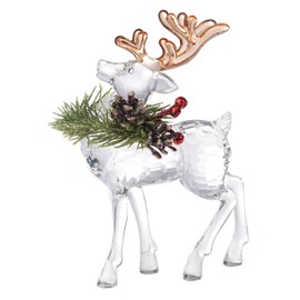 Ganz Multicolor Kissing Krystals Christmas Elegant Reindeer 6" Acrylic Figurine KK665