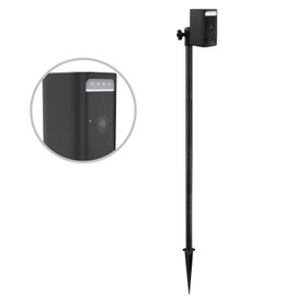 TIUIHU Surveillance Camera Stand Mount for WYZE Battery Cam Pro with Silicone Cover/Skin/Case, Ground Stake Kit, Heavy Duty Stand Mount with Adjustable Angle and Height