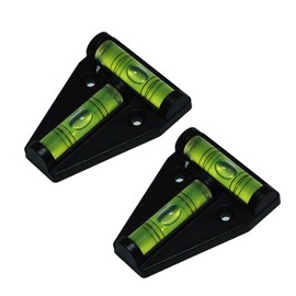 2x Spirit Level Bubble Leveler T-type Caravan RV Camper Trailer Boat Car Two Way Levelling Aid Indicator
