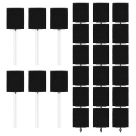 XDT Sponge Paint Brushes 24Pcs 2Inch, Disassemblable Foam Brushes for Painting, Staining & Crafting Art Paint Sponges Set