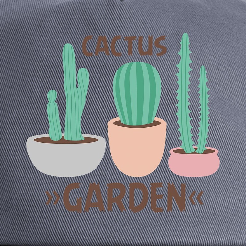 CafePress Potted Cactus Desert Plants Garden Unique Adjustable Baseball Hat