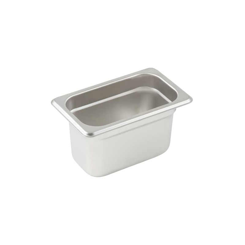 Winco Anti-Jamming Steam Pan, 1/9 by 4-Inch, 24-Gauge