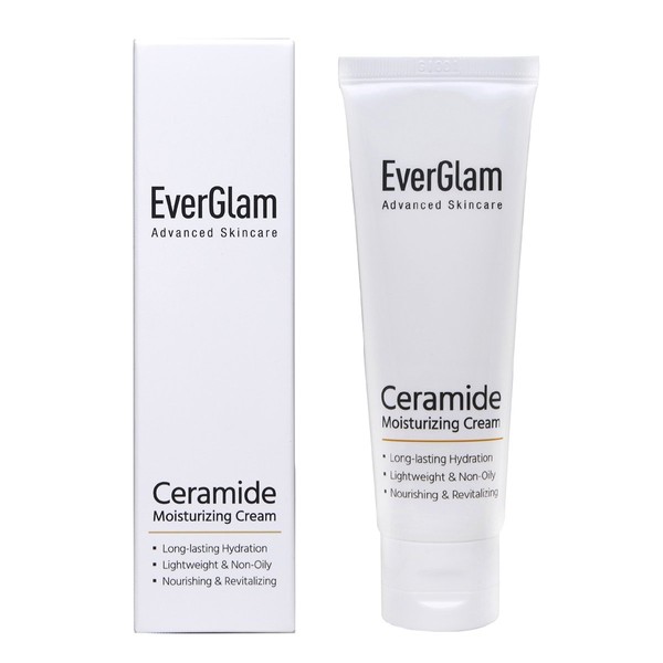 EverGlam Supreme Moisturizer For Dry Skin | Ceramide Moisturizing Cream - Intensively Hydrating, Soothing, Non-Oily & Long-Lasting + Rejuvenating & Anti-Wrinkle Formula With Cica | Premium K-Beauty Skincare