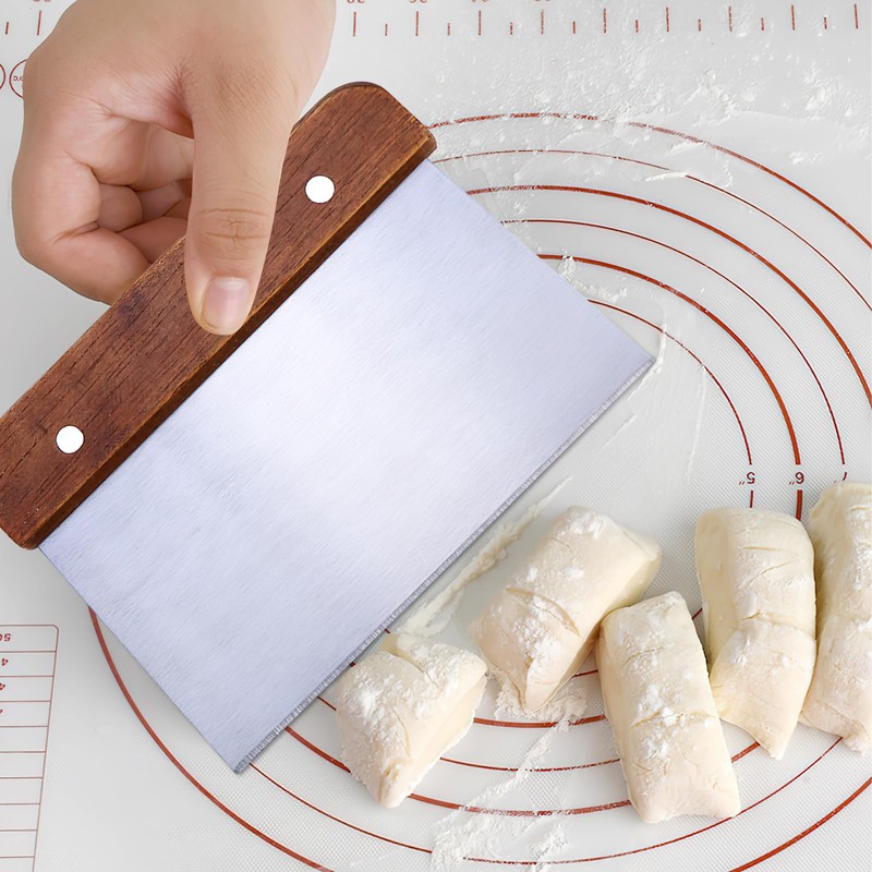 DAWRIS Premium Dough Card Dough Scraper Made of Stainless Steel