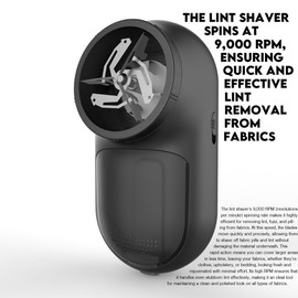 Lemontec Rechargeable Fabric Shaver Battery-Operat