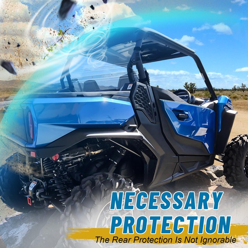 StarknightMT 2021+ Commander Rear Windshield, Commander Back Window Windscreen Compatible
