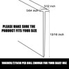 Shower Bottom Waterproof Door Rubber Sweep Trim Black Seal for