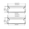 QCAA Solid Brass Mail Slot, with Solid Brass Interior Frame