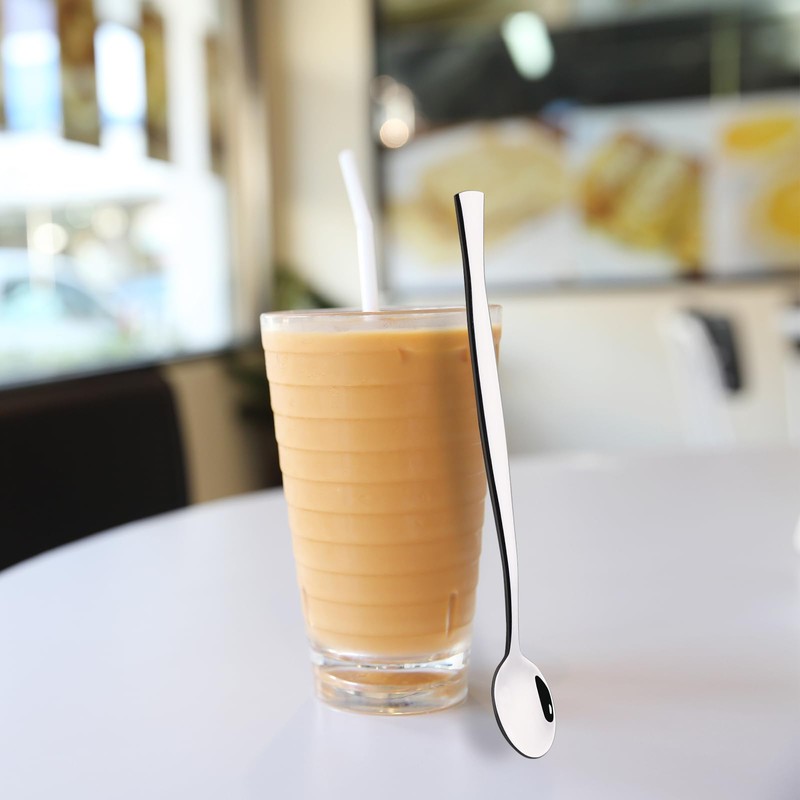 Lesbin Cucharas para helado de mango largo, 8 piezas, 7.28