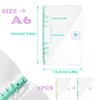 DY.2ten Pack of 2 A6 Transparent Ring Binder Folders, Soft