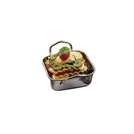 American Metalcraft MRPS45 Mini Roasting Pan, Stainless Steel, 14 oz. Capacity, 1-3/4" H, 4-1/2" W, 4-1/2" L