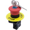 mxuteuk 1 NC 22mm Red Mushroom Emergency Stop Push Button