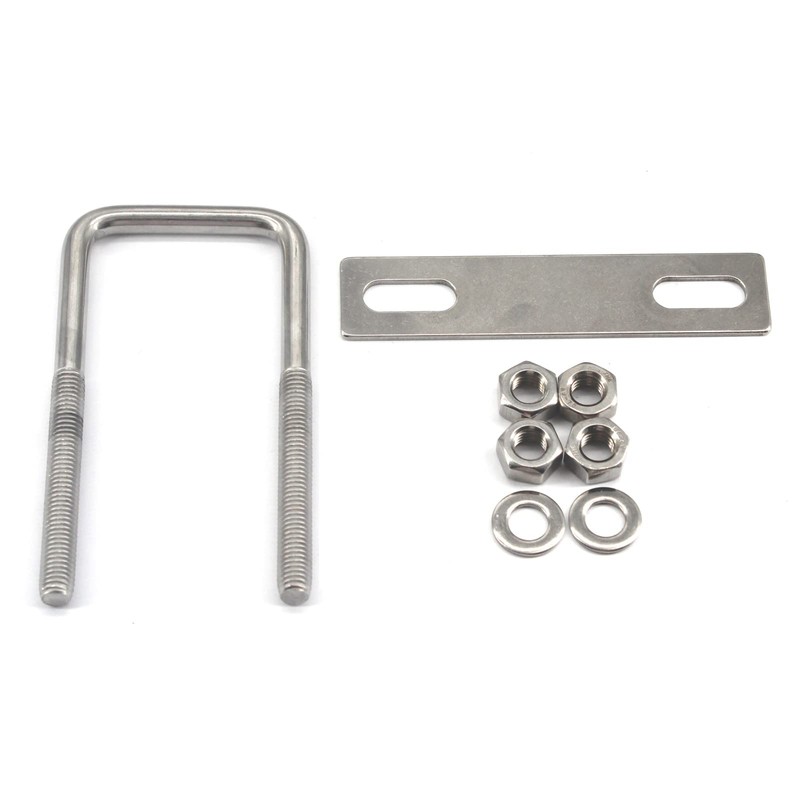 M8 x 55 x 100mm 304 Stainless Steel Square U