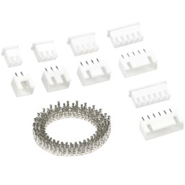 630 PCS 2.54mm JST-XH 2/3/4/5/6 Pin Housing Connector Adapter Plug,2/3/4/5/6 Pin Housing Adapter Cable Connector Socket Male and Female,Crimp DIP Connector Pins