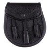 The Scotland Kilt Company Black Leather Day Sporran 4 Kilts