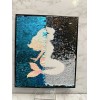 Unbranded Mermaid Crossing wall hanging with sequin Reversible Little Girls