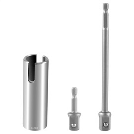 EVRBUL Scissor Jack Slotted Drill Adapter T-Slot Drill Attachment Stainless Steel with 2 Adapter Bits Compatible with C-Jack Stabilizing Jack RV Manual Scissor Jacks and Variety of Pop-up Campers