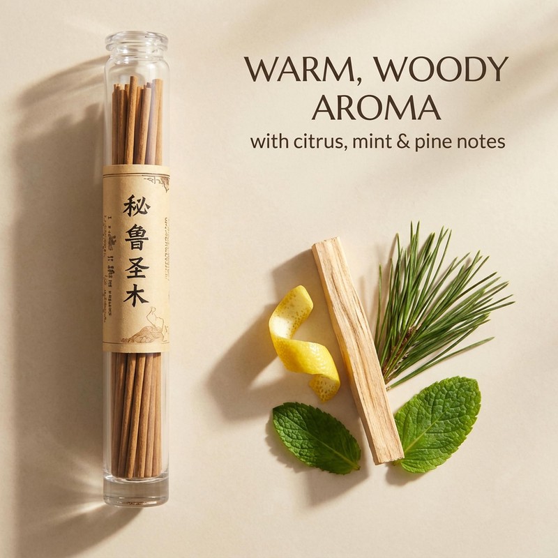 AFENGAU Palo Santo Incense Sticks (20 Pack) –Pure Organic &