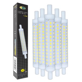 CLAR - R7S LED 118 mm, R7S LED 118 mm, R7S LED, LED stick, LED torch R7S, R7S 118 mm, R7S 118 mm LED, LED rod light, LED replacement for halogen rod, torch LED, 12 W 6000ºK (Pack of 5)