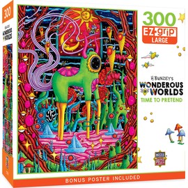 MasterPieces 300 Piece EZ Grip Jigsaw Puzzle for Adults, Family, Or Youth - Time to Pretend - 18" x 24"