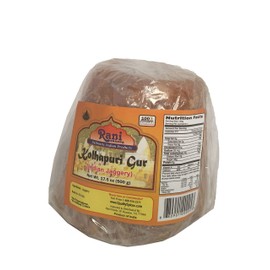 Rani Kolhapuri Gur (Jaggery) 500g (17.5oz) ~ Unrefined Cane Sugar, No Color added, Gluten Friendly | Vegan | NON-GMO | No Salt or fillers