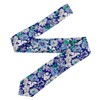 S&W SHLAX&WING Men's Cotton Necktie, Skinny Necktie, Long Thin Print,