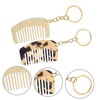 Mikinona 2pcs Mini Comb Keychains Portable Wide Tooth Travel Comb