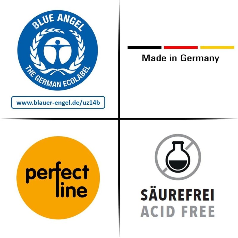 perfect line perfect line - 100 Trennstreifen für Ordner A4,