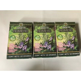 Dina ROSEMARY SOAP/JABON DE ROMERO "Cabello Graso, Oily Skin" 100% Organico(3 Pack)