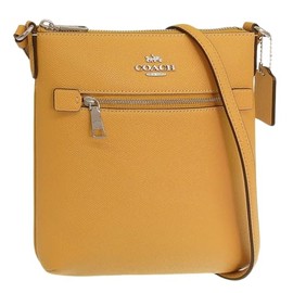 Coach XGRN MINI RWN FILE CE871SVRGJ Women's Shoulder Bag, Outlet Brand, Leather, Yellow, Mini Rowan Rowan File Bag, yellow