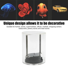 EBTOOLS 3D Hologram Fan, 3.9inch 1080 x 160 Resolution Holographic Display Fan, Connection Control Memory Card Support Holographic Display with Clear Cover 100 to 240V