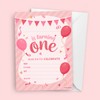 32 Red 1st Birthday Party Invitations with Envelopes - Kids
