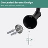 PARLOS Towel Hook, Wall Mounted Coat Hook, Matte Black Robe