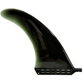20cm センターフィン Soft ソフトフレックス 8" for ロングボード SUP パドルボード saruSURF Safety Flex (ねじ無し) (ブラック)