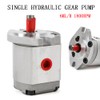 Mini Hydraulic Gear Pump, 6ml/r 3200rpm Flat Key Shaft, 21MPa
